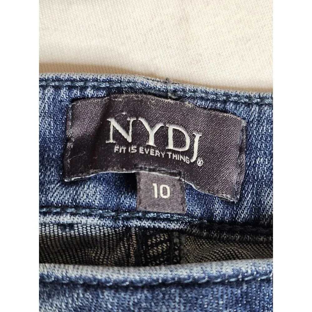 NYDJ Barbara Bootcut Lift & Tuck Denim Jeans 10JP Acid Washed - Picture 2 of 10